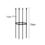 6-SOGA 73cm 4-Bar Plant Frame Stand Trellis Vegetable Flower Herbs Outdoor Vine Support Garden Rack with Rings