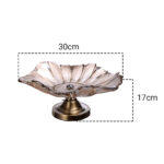 2-SOGA Bronze Tulip Crystal Glass Fruit Bowl Candy Holder Countertop Dessert Serving Basket Decor