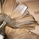 8-SOGA Bronze Tulip Crystal Glass Fruit Bowl Candy Holder Countertop Dessert Serving Basket Decor