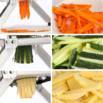 3-SOGA Commercial Potato French Fry Fruit Vegetable Cutter Stainless Steel 3 Blades