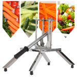 7-SOGA Commercial Potato French Fry Fruit Vegetable Cutter Stainless Steel 3 Blades