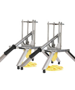 1-SOGA 2X Commercial Potato French Fry Fruit Vegetable Cutter Stainless Steel 3 Blades