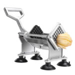 1-SOGA Stainless Steel Potato Cutter Commercial-Grade French Fry and Fruit/Vegetable Slicer with 3 Blades