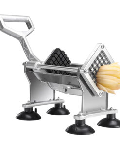 1-SOGA Stainless Steel Potato Cutter Commercial-Grade French Fry and Fruit/Vegetable Slicer with 3 Blades