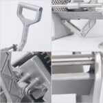 8-SOGA 2X Stainless Steel Potato Cutter Commercial-Grade French Fry and Fruit/Vegetable Slicer with 3 Blades
