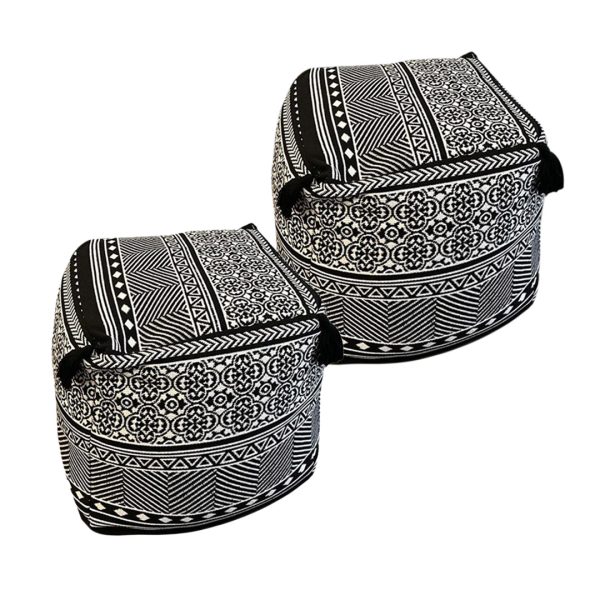 1-SOGA 2X 42cm Beige Premium Polyester Fiber Cushion with EPP Particle Insert