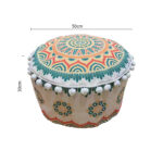 3-SOGA 2X 50cm Ultra-Comfort Polyester-Cotton Cushion with EPP Particle Support