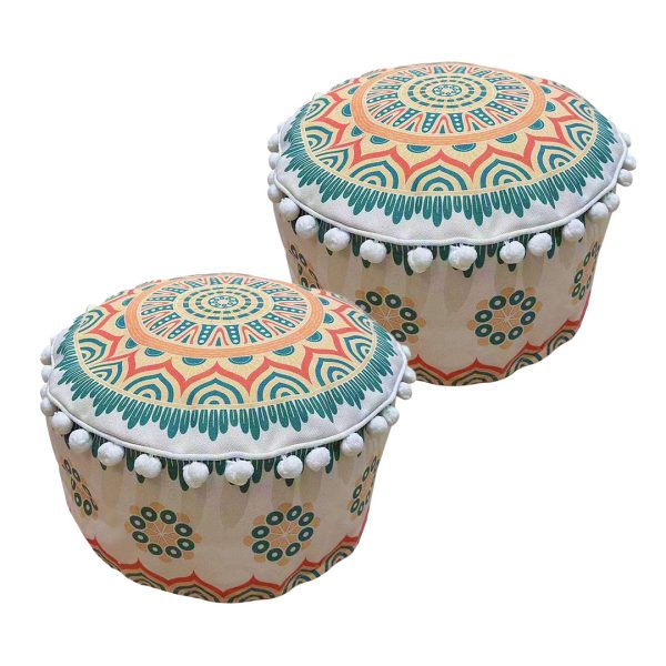 1-SOGA 2X 50cm Ultra-Comfort Polyester-Cotton Cushion with EPP Particle Support