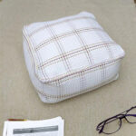 2-SOGA 50cm Pouf Soft Polyester Cotton Pillow with EPP Particle Insert Home Decor