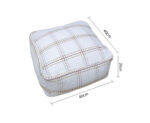 6-SOGA 50cm Pouf Soft Polyester Cotton Pillow with EPP Particle Insert Home Decor
