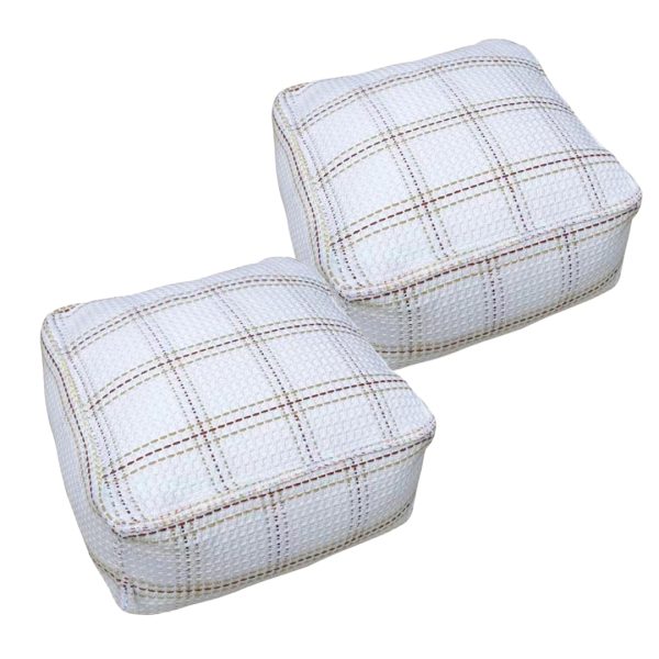1-SOGA 50cm Pouf Soft Polyester Cotton Pillow with EPP Particle Insert Home Decor
