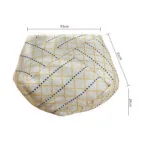 5-SOGA 2X 53cm Polyester-Cotton Blend Pillow EPP Particle Insert for Comfort and Support Home Decor