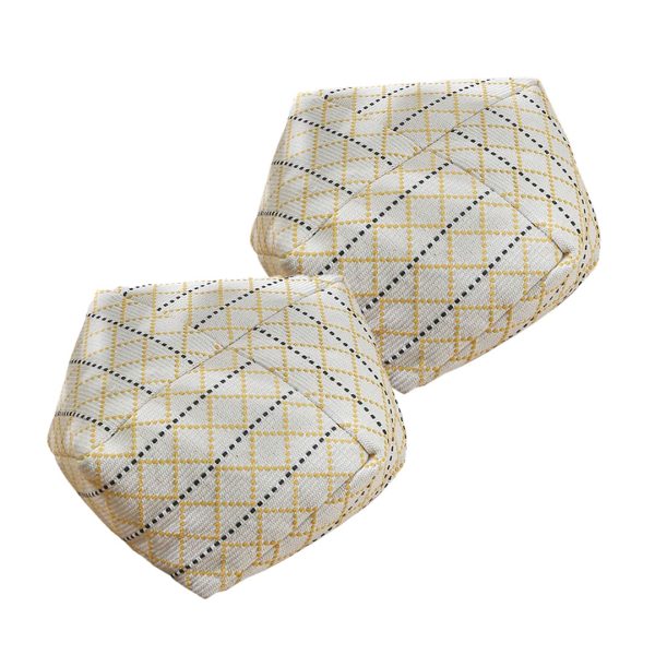 1-SOGA 2X 53cm Polyester-Cotton Blend Pillow EPP Particle Insert for Comfort and Support Home Decor