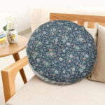 3-SOGA 45cm Blue Premium Polyester Cotton Cushion with EPP Particle Insert for Enhanced Comfort