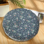 5-SOGA 45cm Blue Premium Polyester Cotton Cushion with EPP Particle Insert for Enhanced Comfort
