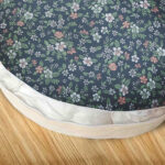 7-SOGA 45cm Blue Premium Polyester Cotton Cushion with EPP Particle Insert for Enhanced Comfort