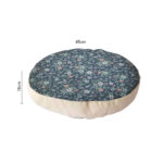 6-SOGA 2X 45cm Blue Premium Polyester Cotton Cushion with EPP Particle Insert for Enhanced Comfort