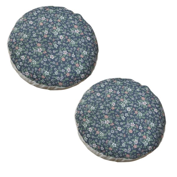 1-SOGA 2X 45cm Blue Premium Polyester Cotton Cushion with EPP Particle Insert for Enhanced Comfort