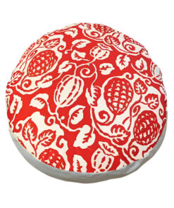 1-SOGA 45cm Red Premium Polyester Cotton Cushion with EPP Particle Insert for Enhanced Comfort