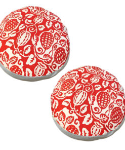 1-SOGA 2X 45cm Red Premium Polyester Cotton Cushion with EPP Particle Insert for Enhanced Comfort
