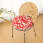 4-SOGA 2X 45cm Red Premium Polyester Cotton Cushion with EPP Particle Insert for Enhanced Comfort