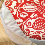 7-SOGA 2X 45cm Red Premium Polyester Cotton Cushion with EPP Particle Insert for Enhanced Comfort