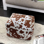4-SOGA 55x35cm Squared Soft Pouffe Seat Cushion Elegant Home Accent D?cor Stylish Footstool
