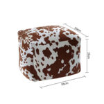 5-SOGA 55x35cm Squared Soft Pouffe Seat Cushion Elegant Home Accent D?cor Stylish Footstool