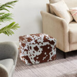 3-SOGA 2X 55x35cm Squared Soft Pouffe Seat Cushion Elegant Home Accent D?cor Stylish Footstool