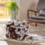 6-SOGA 2X 55x35cm Squared Soft Pouffe Seat Cushion Elegant Home Accent D?cor Stylish Footstool