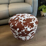 3-SOGA 48x35cm Round Soft Pouffe Seat Cushion Elegant Home Accent D?cor Stylish Footstool
