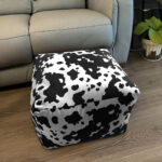 2-SOGA 55x35cm Squared Soft Pouffe Seat Cushion Elegant Home Accent D?cor Stylish Footstool