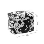 5-SOGA 55x35cm Squared Soft Pouffe Seat Cushion Elegant Home Accent D?cor Stylish Footstool