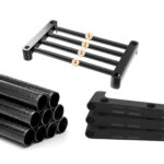 8-SOGA 12-Shelf Tier Shoe Storage Shelf Space-Saving Caddy Rack Organiser with Side Hooks Black