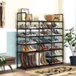 3-SOGA 19-Shelf Tier Shoe Storage Shelf Space-Saving Caddy Rack Organiser with Handle