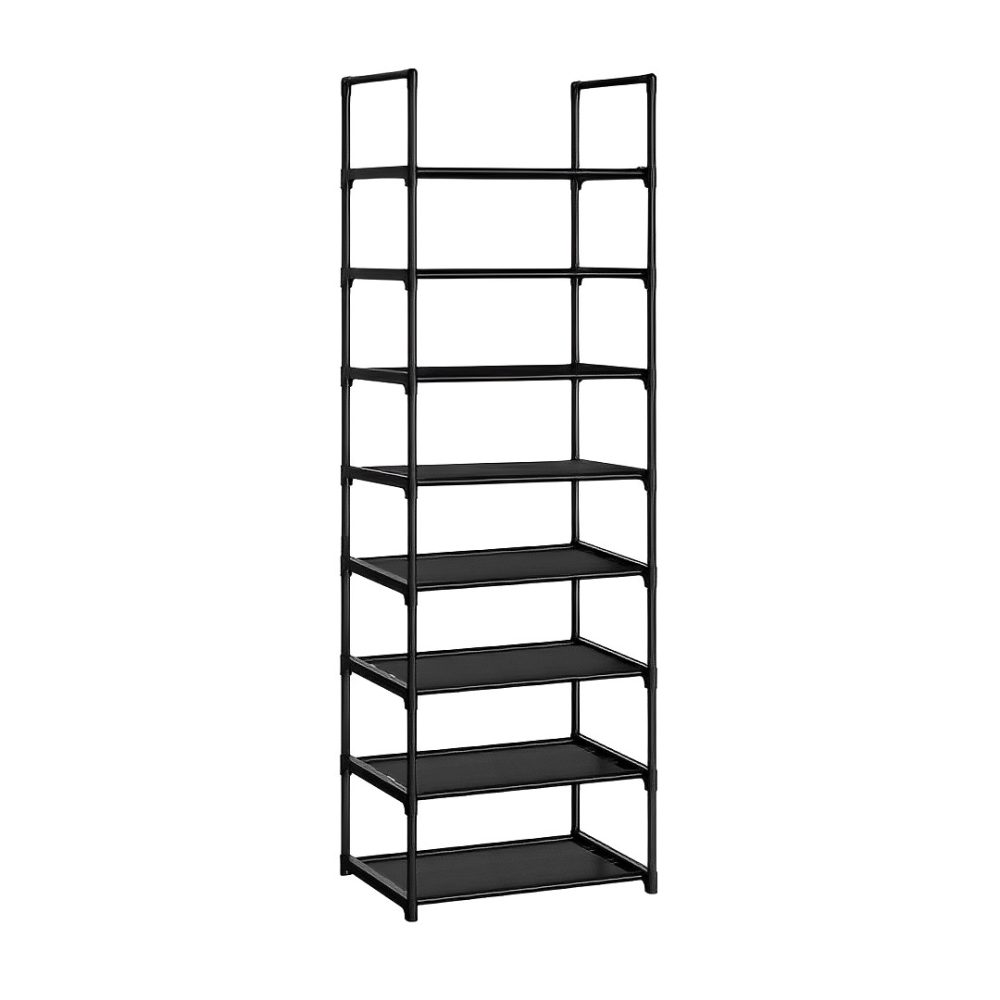 1-SOGA 8 Tier Shoe Storage Shelf Space-Saving Caddy Rack Organiser with Handle