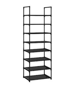 1-SOGA 8 Tier Shoe Storage Shelf Space-Saving Caddy Rack Organiser with Handle