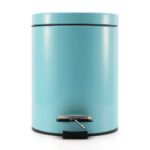2-SOGA 2X 12L Foot Pedal Stainless Steel Rubbish Recycling Garbage Waste Trash Bin Round Blue
