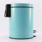 3-SOGA 4X 12L Foot Pedal Stainless Steel Rubbish Recycling Garbage Waste Trash Bin Round Blue