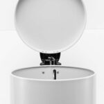 5-SOGA 4X 12L Foot Pedal Stainless Steel Rubbish Recycling Garbage Waste Trash Bin Round White