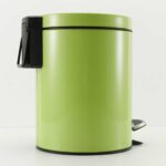 3-SOGA 2X 7L Foot Pedal Stainless Steel Rubbish Recycling Garbage Waste Trash Bin Round Green