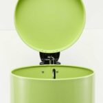 5-SOGA 2X 7L Foot Pedal Stainless Steel Rubbish Recycling Garbage Waste Trash Bin Round Green