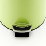 6-SOGA 2X 7L Foot Pedal Stainless Steel Rubbish Recycling Garbage Waste Trash Bin Round Green