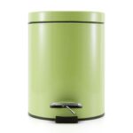 2-SOGA 4X 7L Foot Pedal Stainless Steel Rubbish Recycling Garbage Waste Trash Bin Round Green
