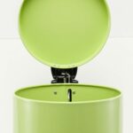 5-SOGA 4X 7L Foot Pedal Stainless Steel Rubbish Recycling Garbage Waste Trash Bin Round Green