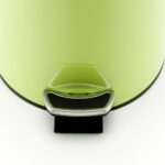 6-SOGA 4X 7L Foot Pedal Stainless Steel Rubbish Recycling Garbage Waste Trash Bin Round Green