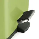 5-SOGA Foot Pedal Stainless Steel Rubbish Recycling Garbage Waste Trash Bin Square 12L Green