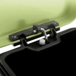 3-SOGA 2X 12L Foot Pedal Stainless Steel Rubbish Recycling Garbage Waste Trash Bin Square Green
