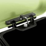 3-SOGA 4X 12L Foot Pedal Stainless Steel Rubbish Recycling Garbage Waste Trash Bin Square Green