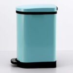 3-SOGA 4X 10L Foot Pedal Stainless Steel Rubbish Recycling Garbage Waste Trash Bin U Blue